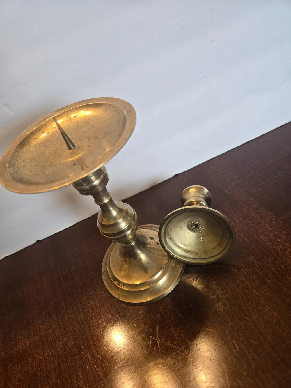 Brass Candlestick Holders - Gold Toned Home Accent Set